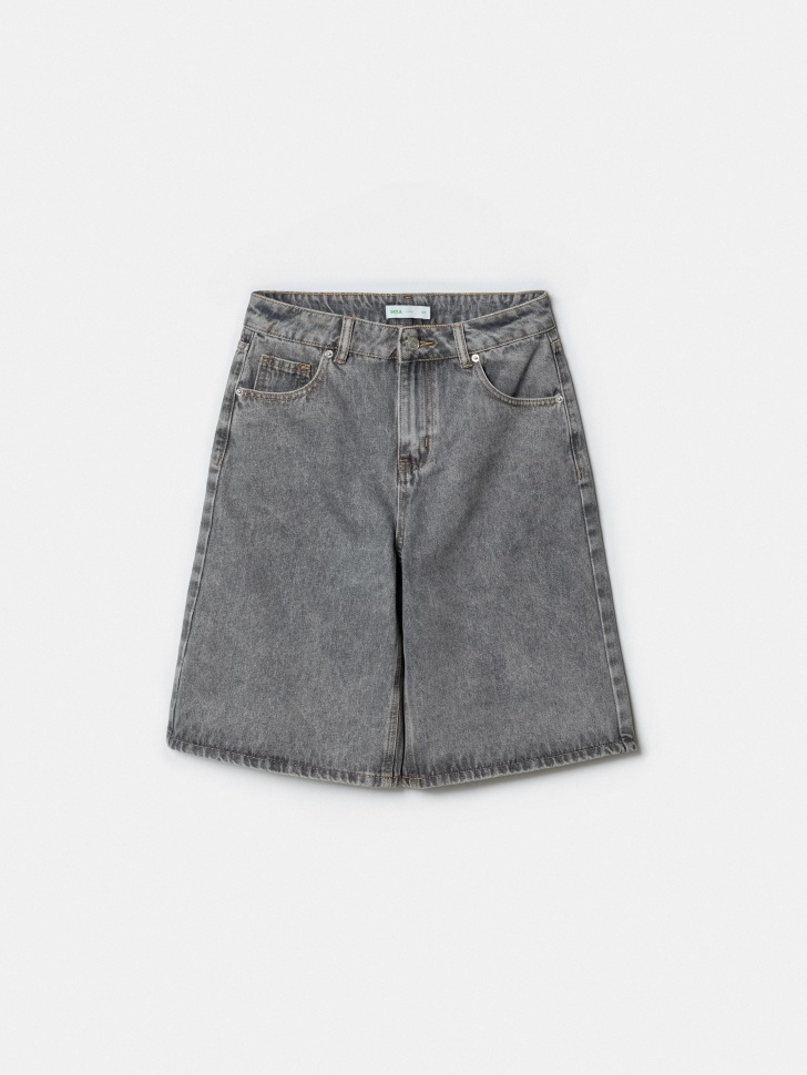 Джинсовые шорты-бермуды Sela, серый, арт. 52103