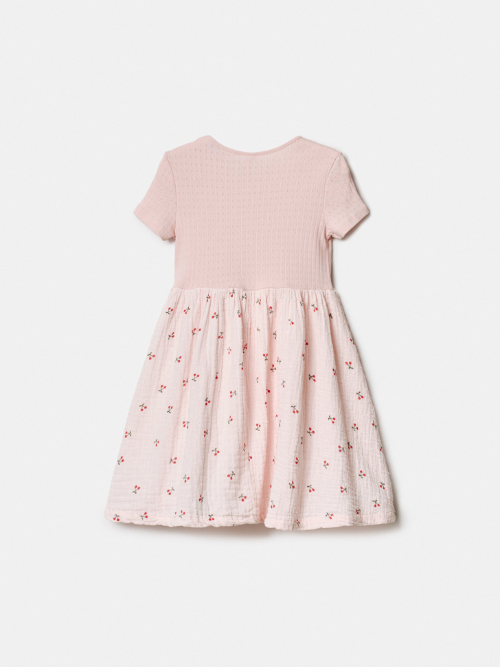 комбинированное платье для девочек от бренда sela вид слева