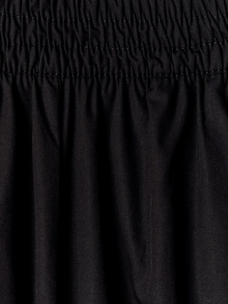 широкие брюки из хлопка со складками от бренда sela вид слева