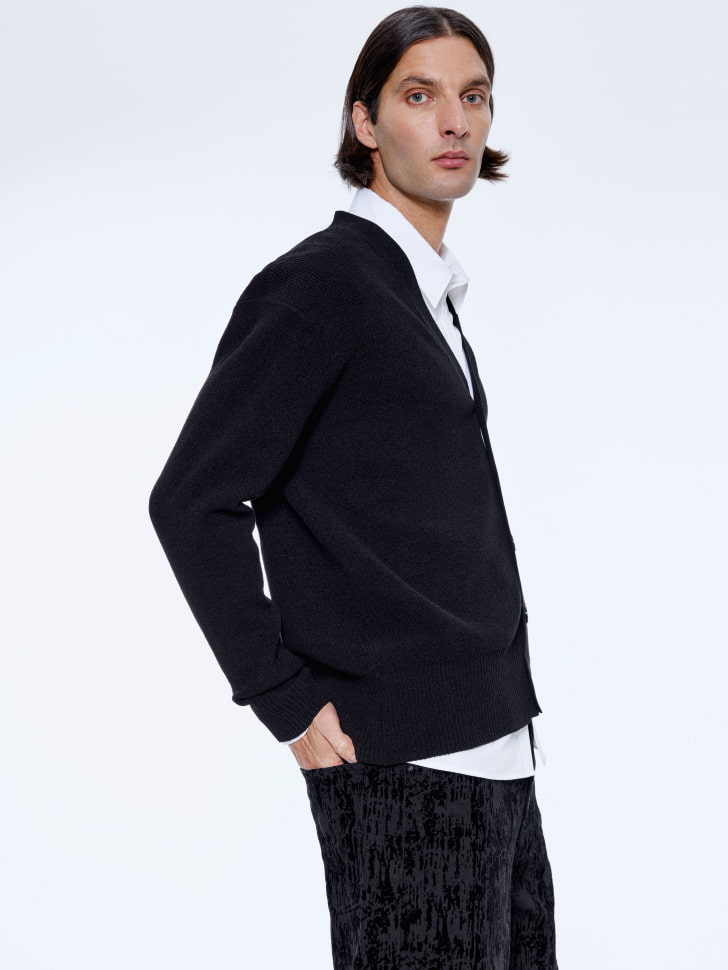 кардиган relaxed fit из синели 4680798693835 в интернет магазине