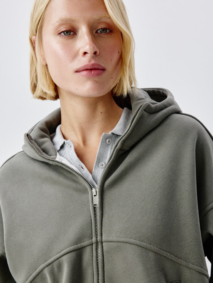 толстовка оверсайз из футера 4680704282320 купить с доставкой