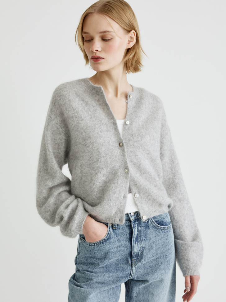 кардиган с высоким содержанием шерсти и мохера 4610517350534 фотография