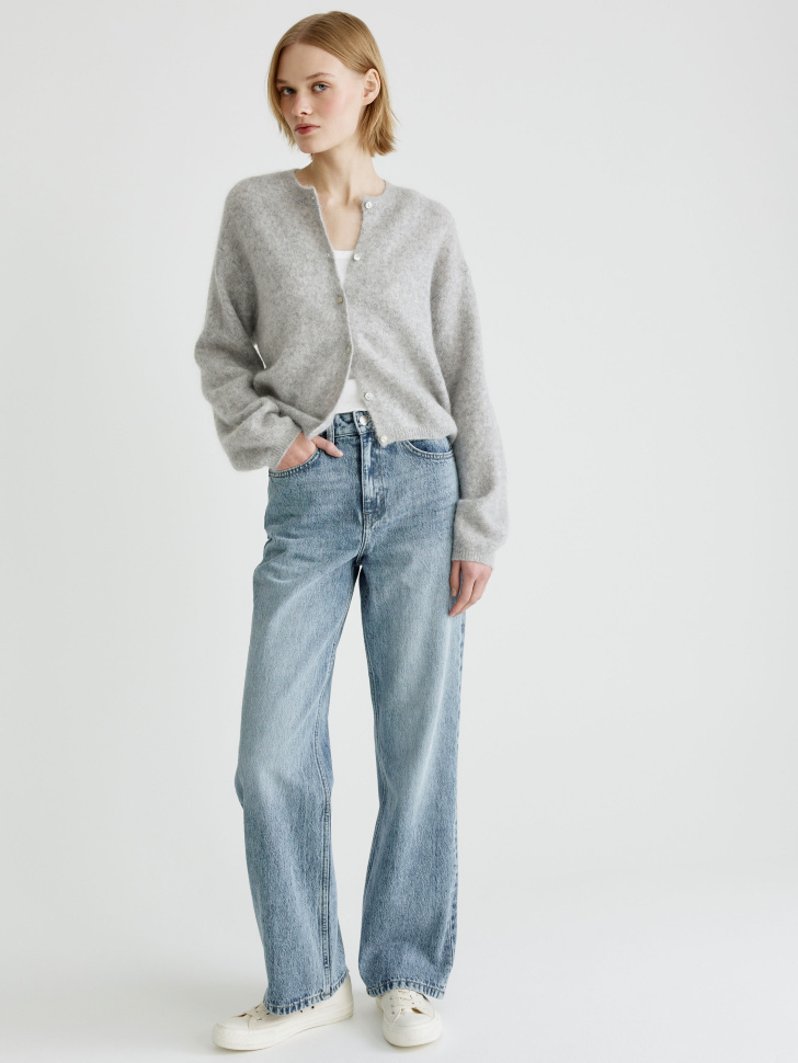 кардиган с высоким содержанием шерсти и мохера 4610517350534 по акции