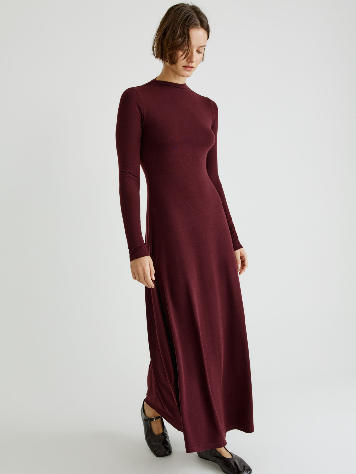 платье макси с содержанием шерсти и шелка 4610517273338 фотография