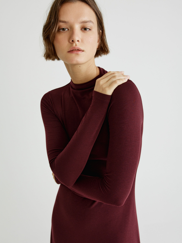 платье макси с содержанием шерсти и шелка 4610517273338 по акции