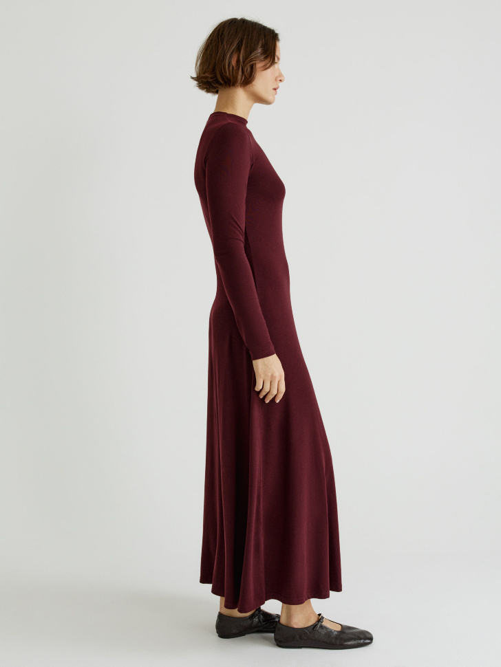 платье макси с содержанием шерсти и шелка 4610517273338 в интернет магазине