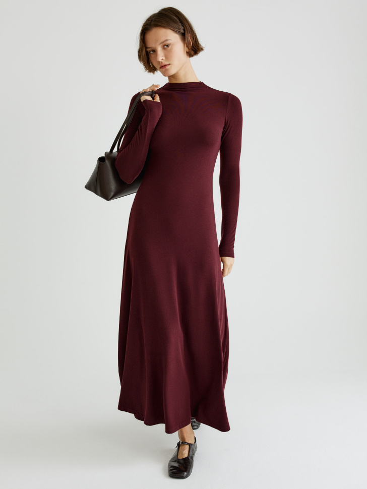 платье макси с содержанием шерсти и шелка 4610517273338 с промокодом