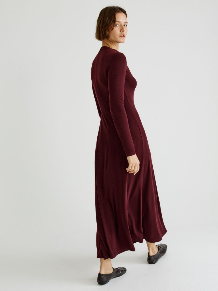 платье макси с содержанием шерсти и шелка 4610517273338 купить с доставкой