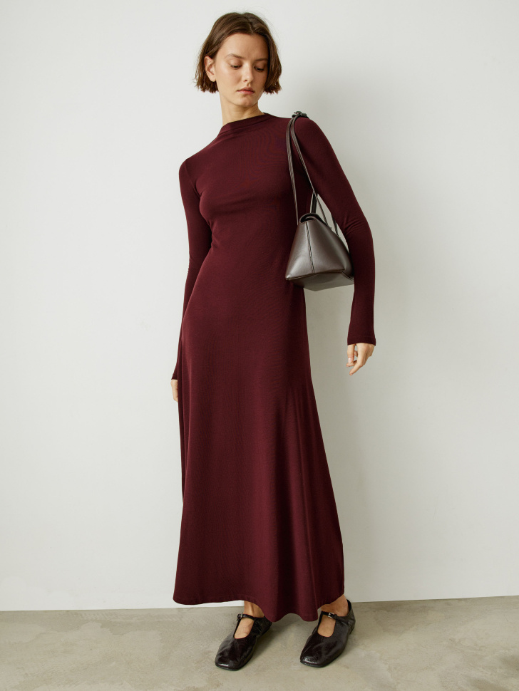 платье макси с содержанием шерсти и шелка 4610517273338 по низкой цене