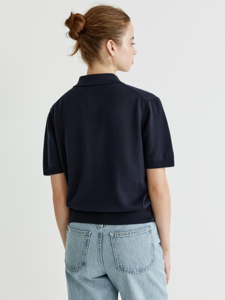 вязаный джемпер с воротником поло 4610517277602 с промокодом