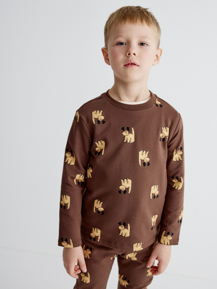 Лонгслив Sela с начесом для мальчиков, арт. 34249