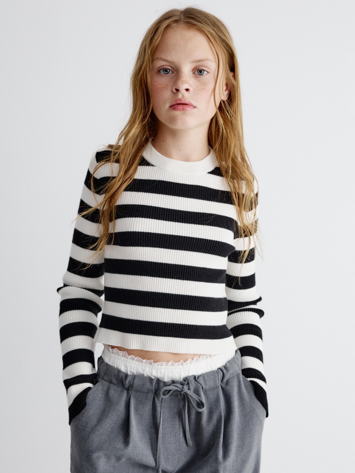 

Вязаный джемпер для девочек, SL6801050609