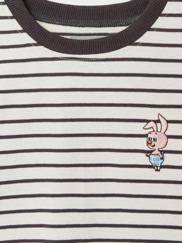 лонгслив с вышивкой для девочек из коллекции  x союзмультфильм из россии вид сбоку