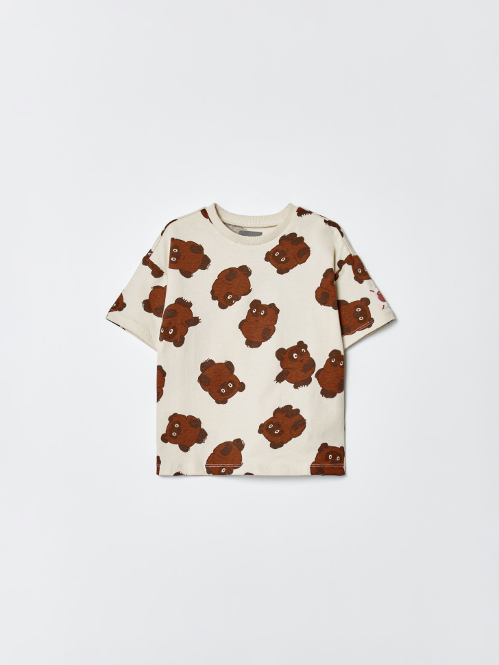 Футболка SELA X Союзмультфильм оверсайз детская, разноцветный, арт. 35114