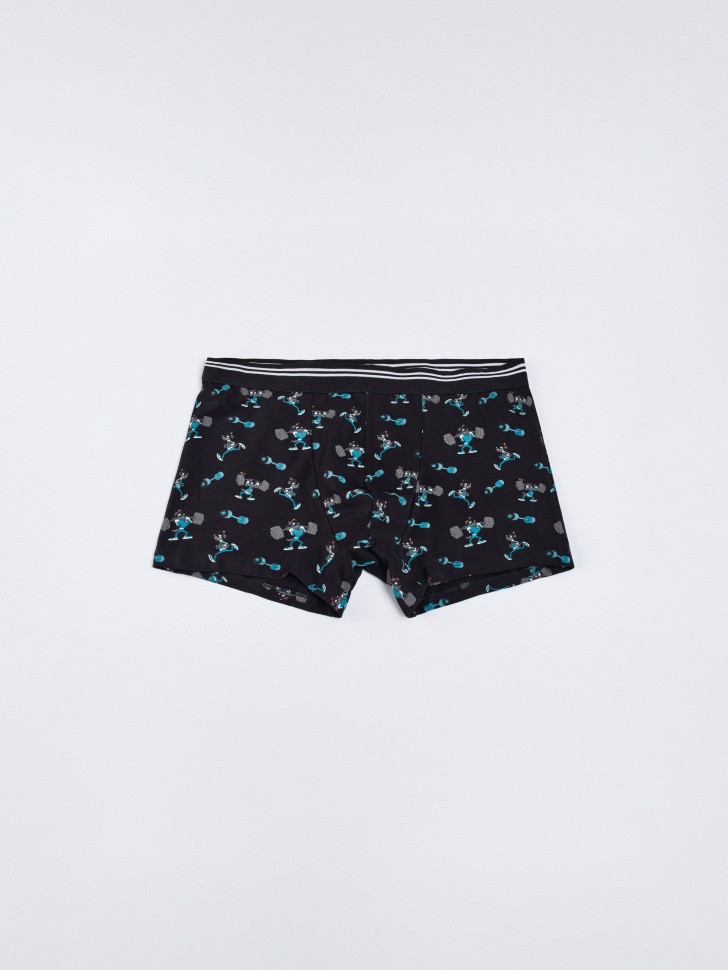 Трусы-боксеры SELA x Союзмультфильм, черный, арт. 35018