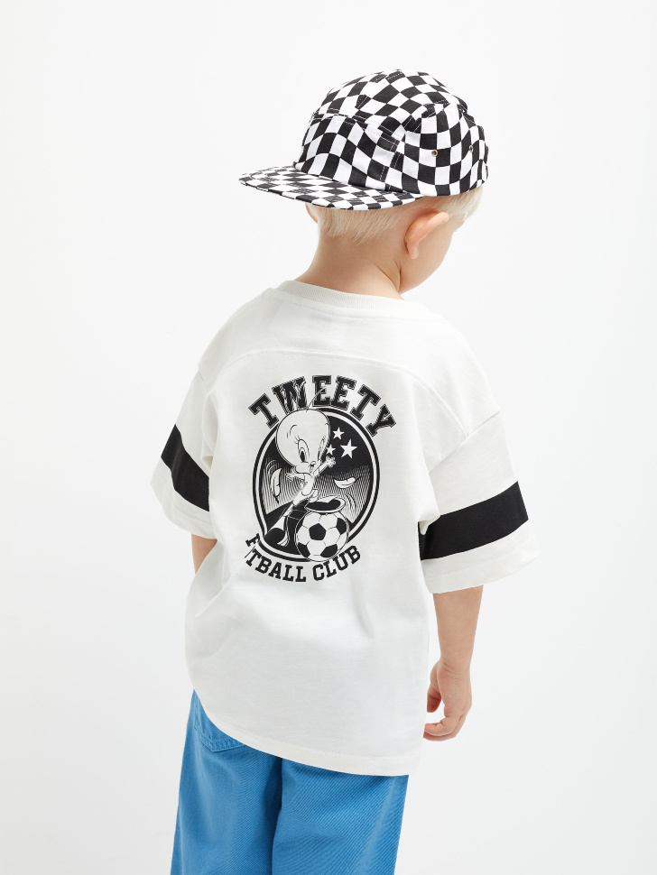 

Футболка с принтом Looney Tunes для мальчиков, Белый