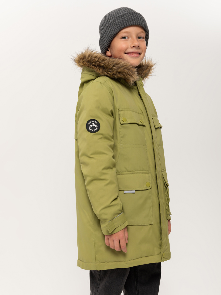 куртка для мальчиков (зеленый, 146/ 11-12 YEARS) sela 4640078079711 - фото 5
