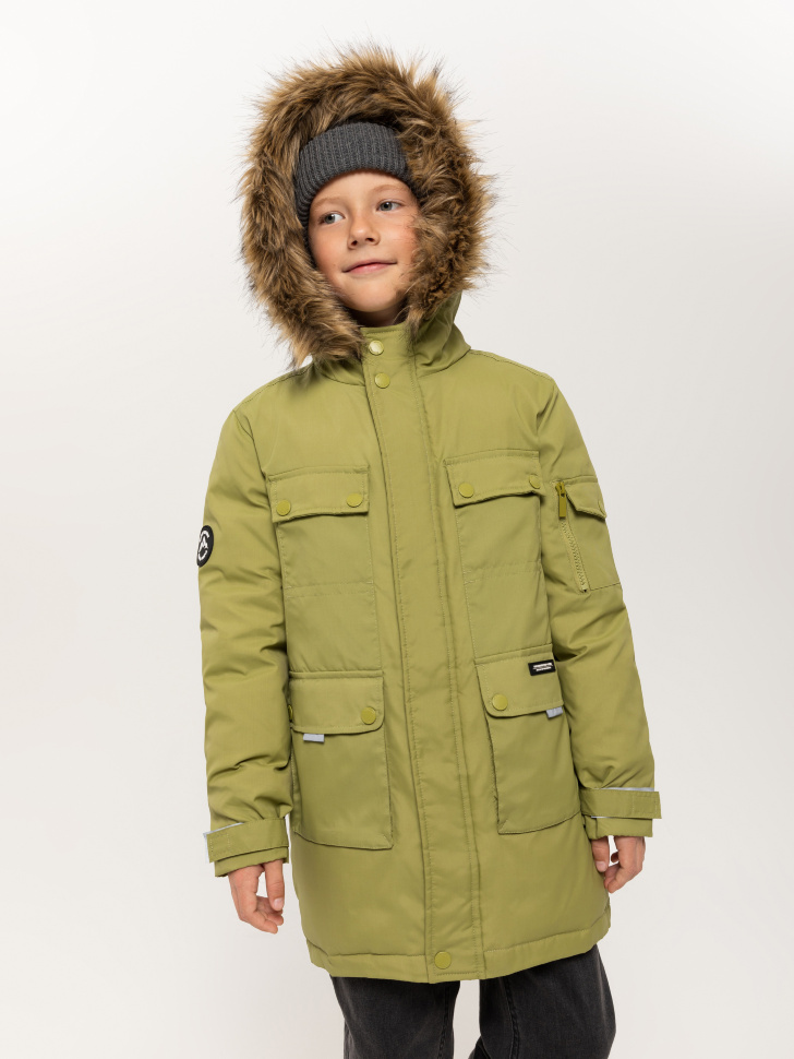 куртка для мальчиков (зеленый, 128/ 8-9 YEARS) sela 4640078079681 - фото 6