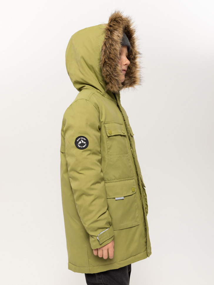 куртка для мальчиков (зеленый, 146/ 11-12 YEARS) sela 4640078079711 - фото 8
