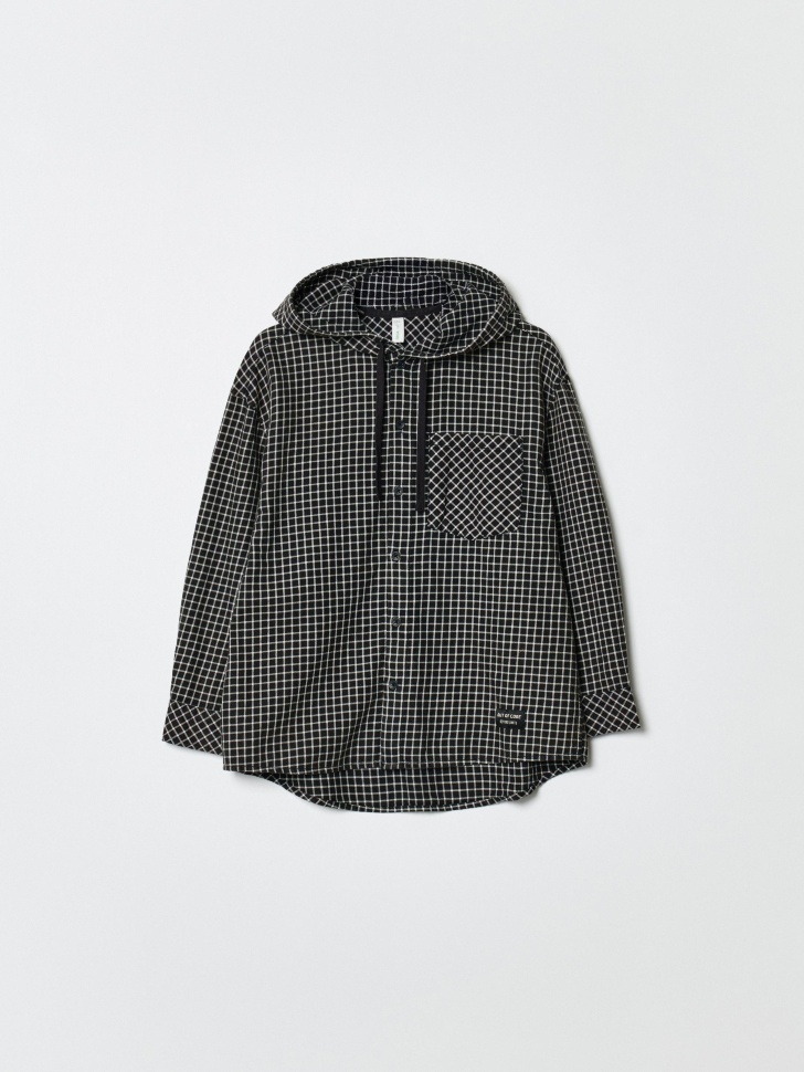 Рубашка с капюшоном для мальчиков SELA, разноцветный, арт. 35799