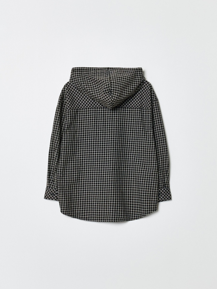 рубашка с капюшоном для мальчиков от бренда sela вид слева