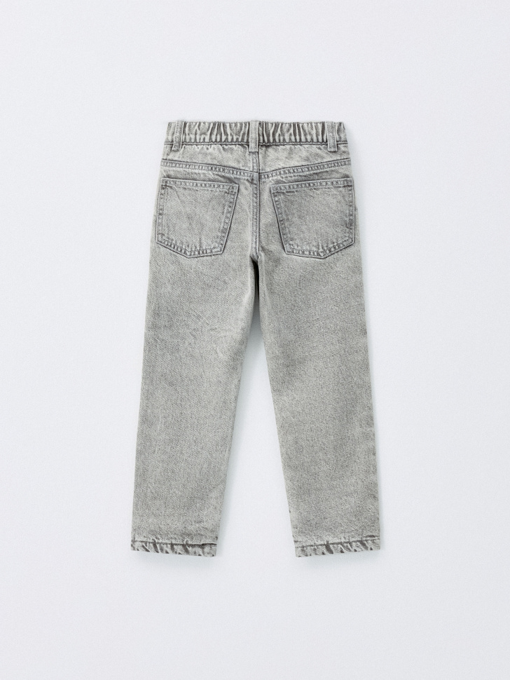 Утепленные джинсы Mom fit для девочек. Фото №4