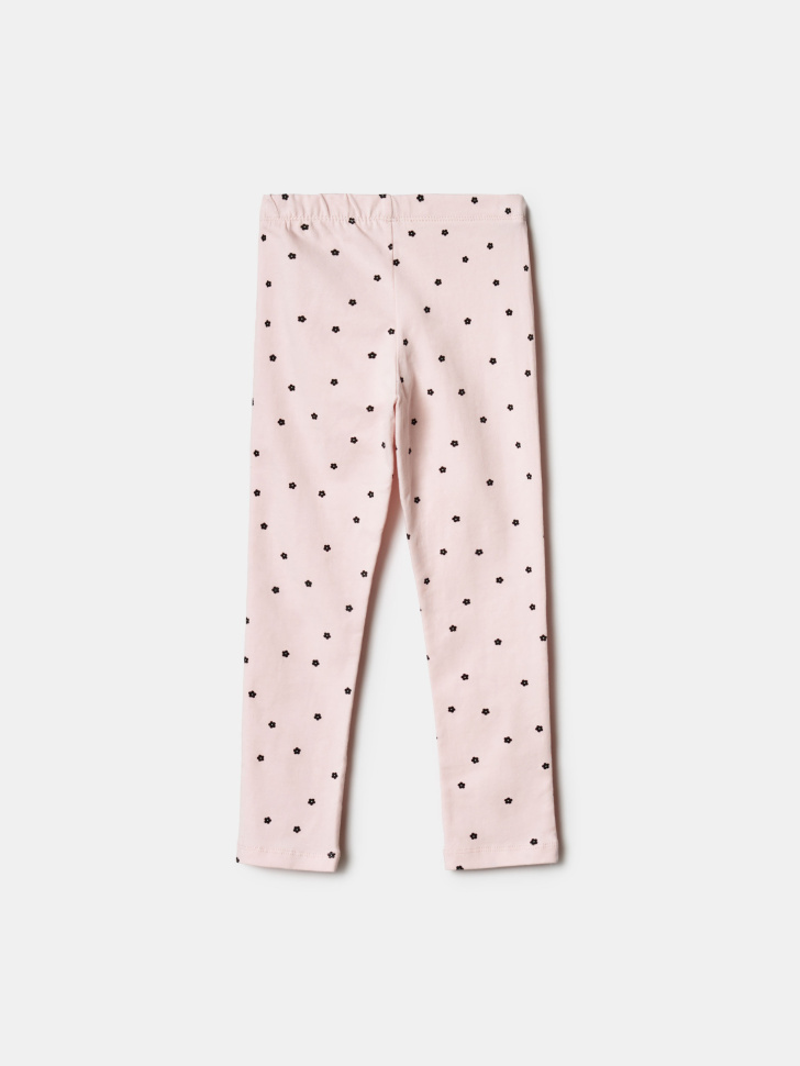 леггинсы с принтом и кружевом для девочек от бренда sela вид слева