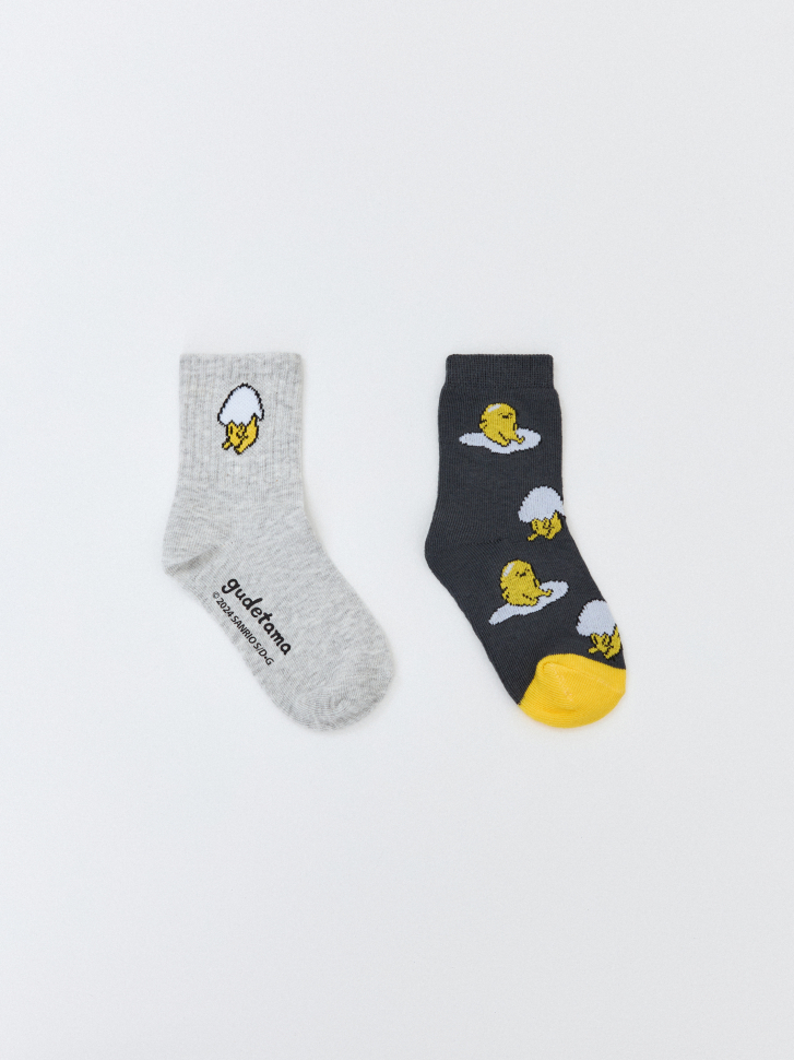 

Набор из 2 пар детских носков с принтом Gudetama