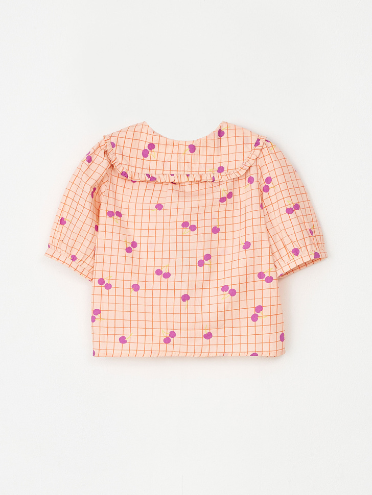 Блузка из с принтом для девочек (розовый, 116) sela 4680168565267 - фото 2