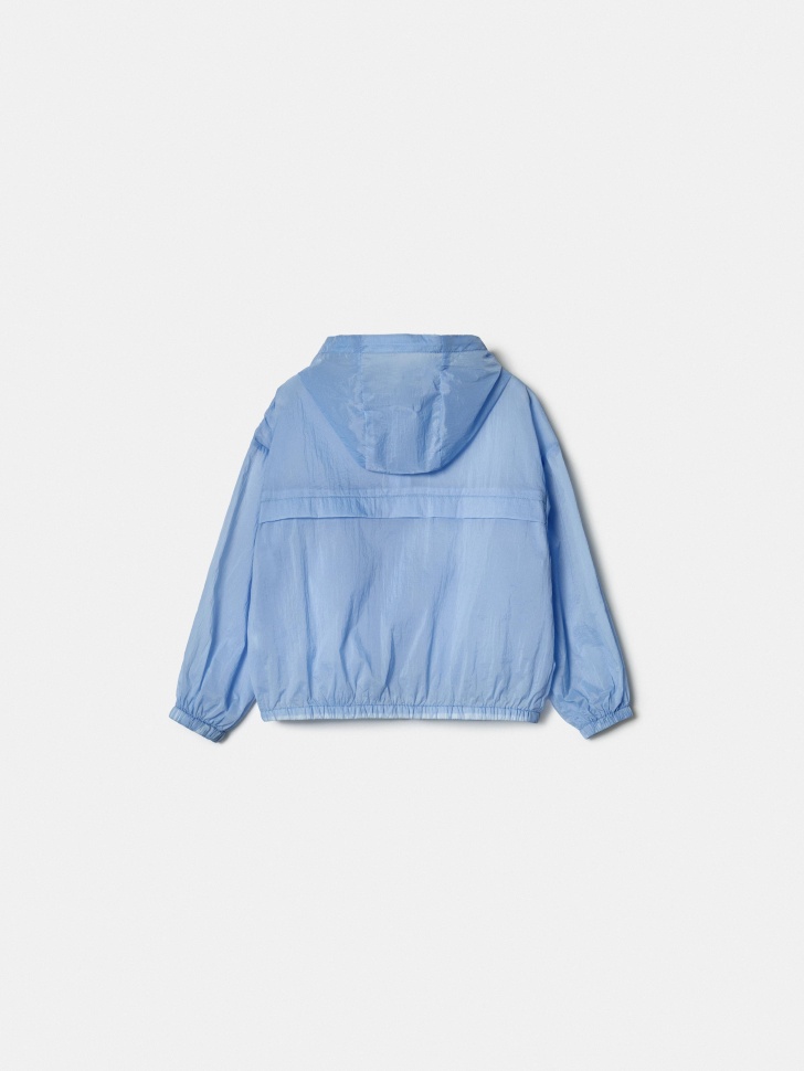 ветровка из полупрозрачного нейлона для девочек из россии вид сбоку