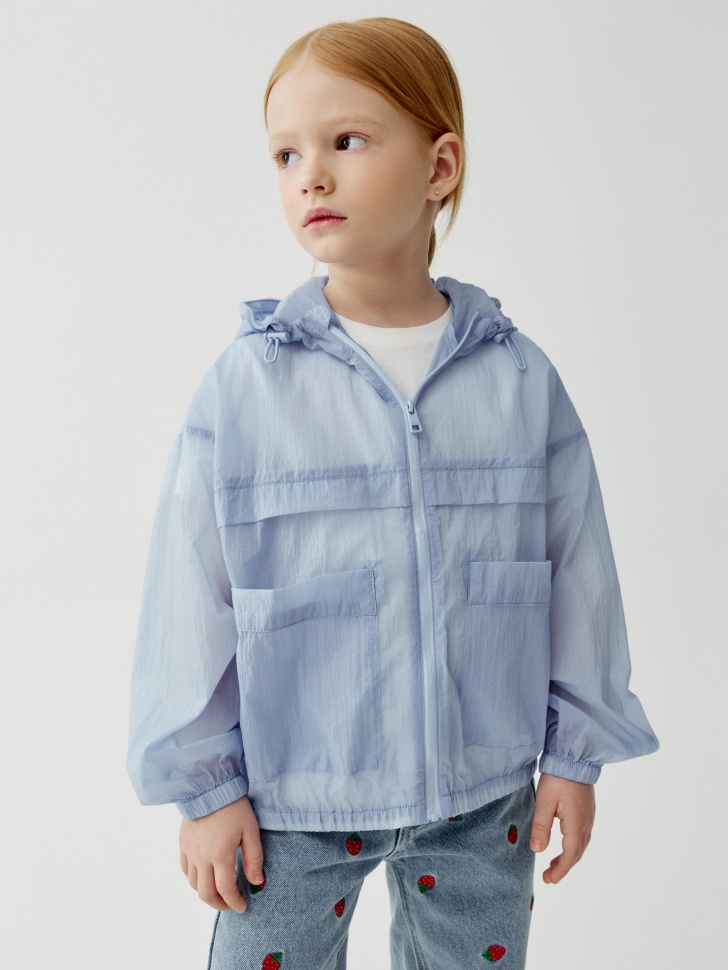 ветровка из полупрозрачного нейлона для девочек 4610517563385 фотография