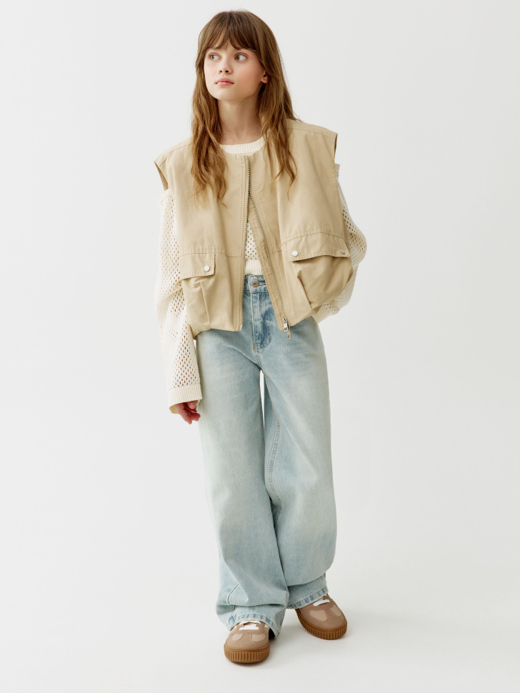 широкие джинсы для девочек 4610517540409 фотография