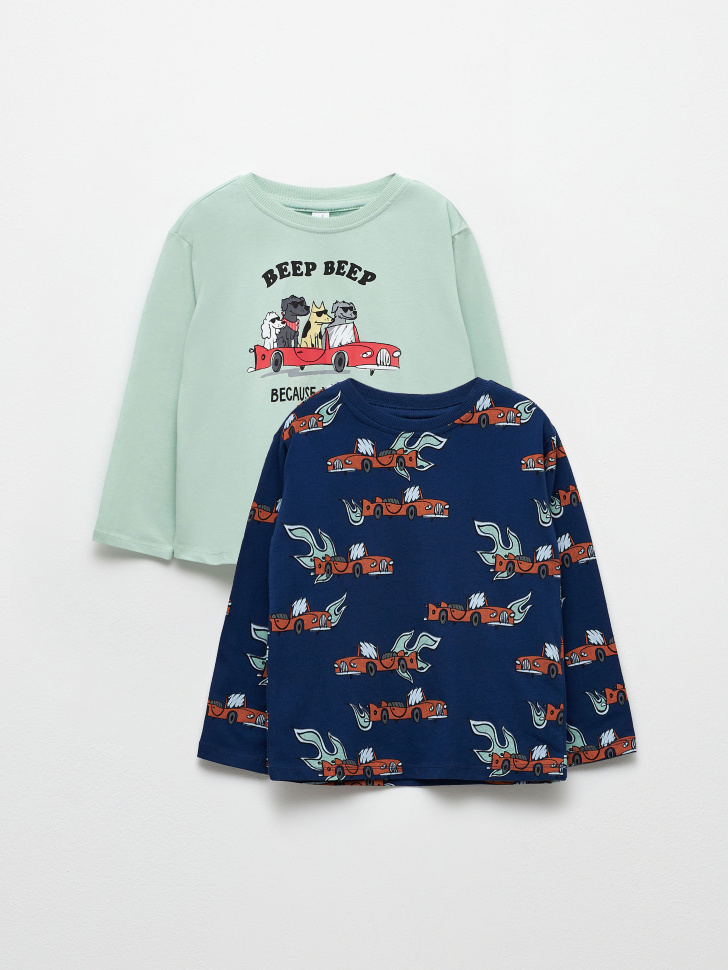 

Набор из 2 лонгсливов для мальчиков, Зеленый