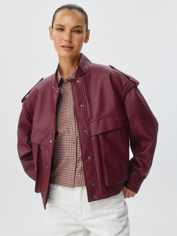 Куртка оверсайз из экокожи 7999₽