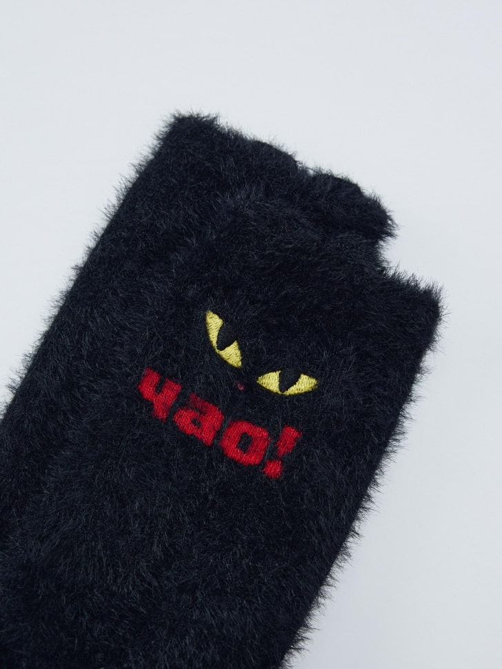 высокие пушистые носки детские из коллекции sela x мосфильм 4610517277022 по акции