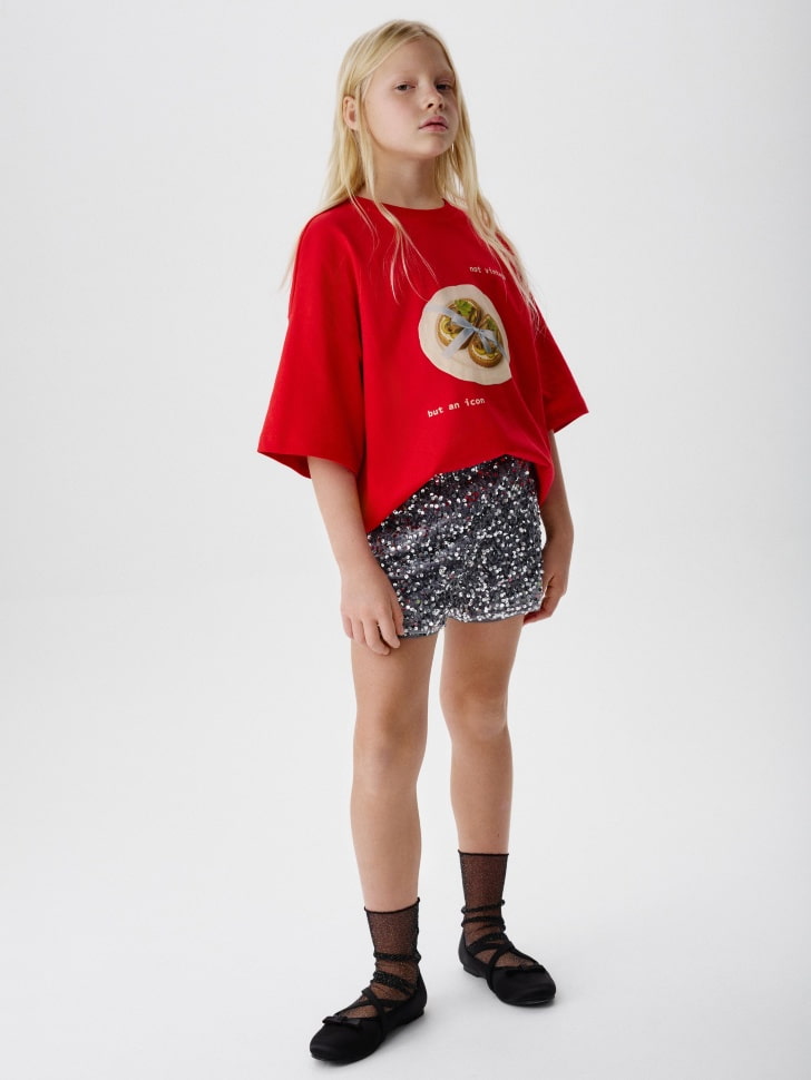 

Шорты с пайетками для девочек, SL5811051508