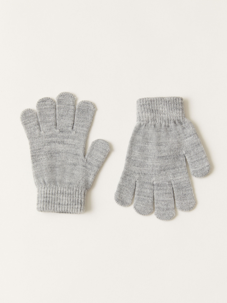 Базовые перчатки для девочек (серый, 3 - 4 ГОДА)