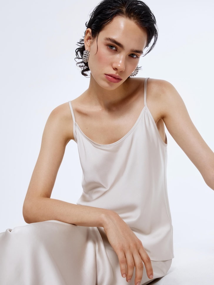 

Топ из вискозного сатина, SL5812010203