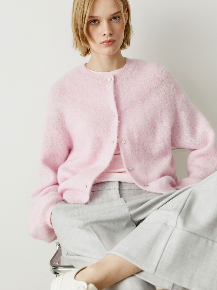 кардиган с высоким содержанием шерсти и мохера 4610517350572 фотография