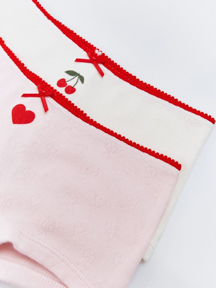 набор из 2 трусов-шортиков для девочек 4610517097019 по акции