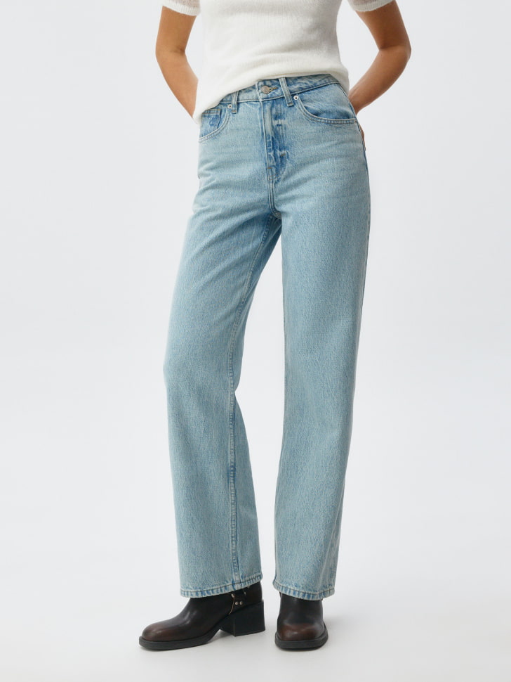 Джинсы 411 WIDE LEG из органического хлопка. Фото №8