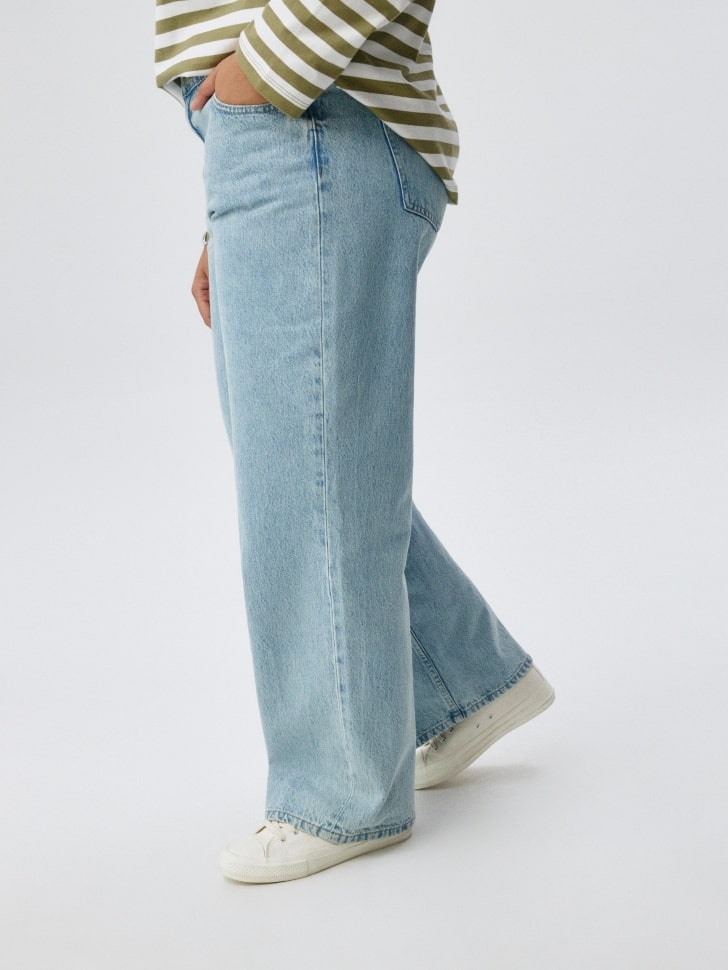 Джинсы 411 WIDE LEG из органического хлопка. Фото №4