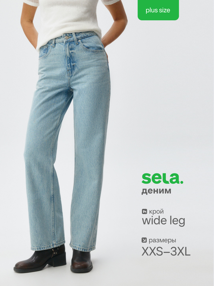 

Джинсы 411 WIDE LEG из органического хлопка, SL5808011435