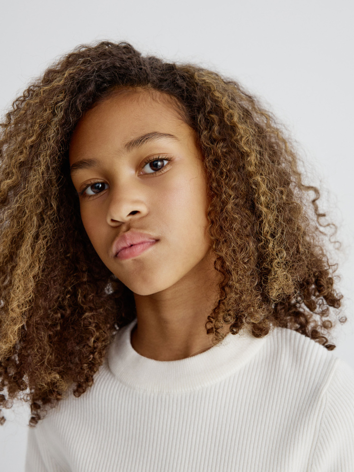 вязаный джемпер для девочек 4610517201010 в интернет магазине