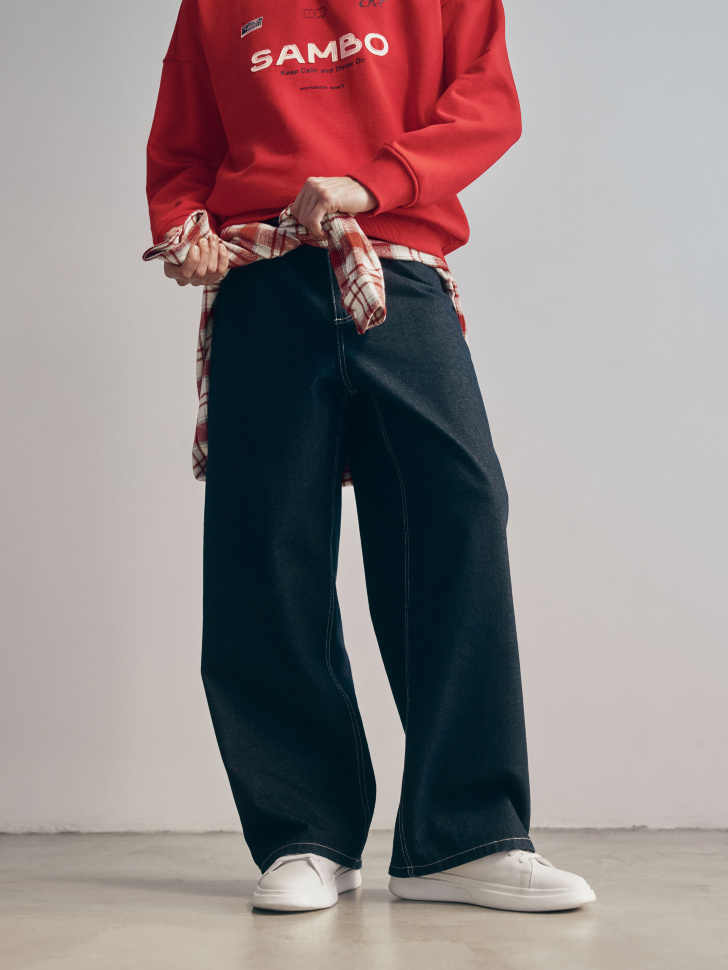 свободные джинсы со средней посадкой 4610517060105 по акции