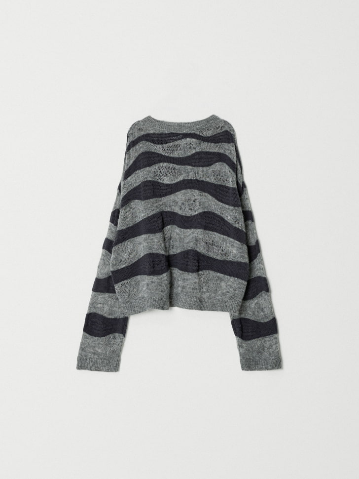 джемпер с содержанием шерсти для девочек от бренда sela вид слева