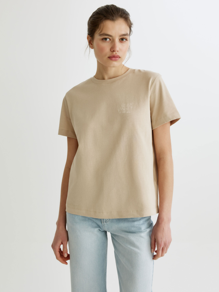 футболка с принтом и вышивкой  x союзмультфильм по цене 2599 руб вид справа