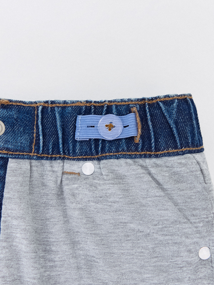 Утепленные джинсы Mom fit для девочек. Фото №5