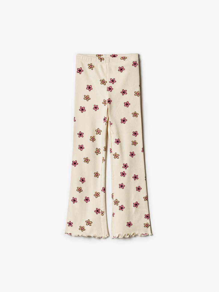Брюки клеш Sela для девочек с цветочным принтом, арт. 38719