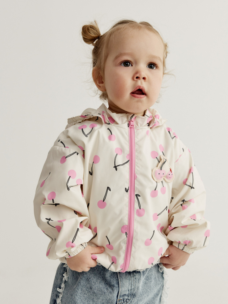 Ветровка Sela с аппликацией, бежевый, арт. 44314